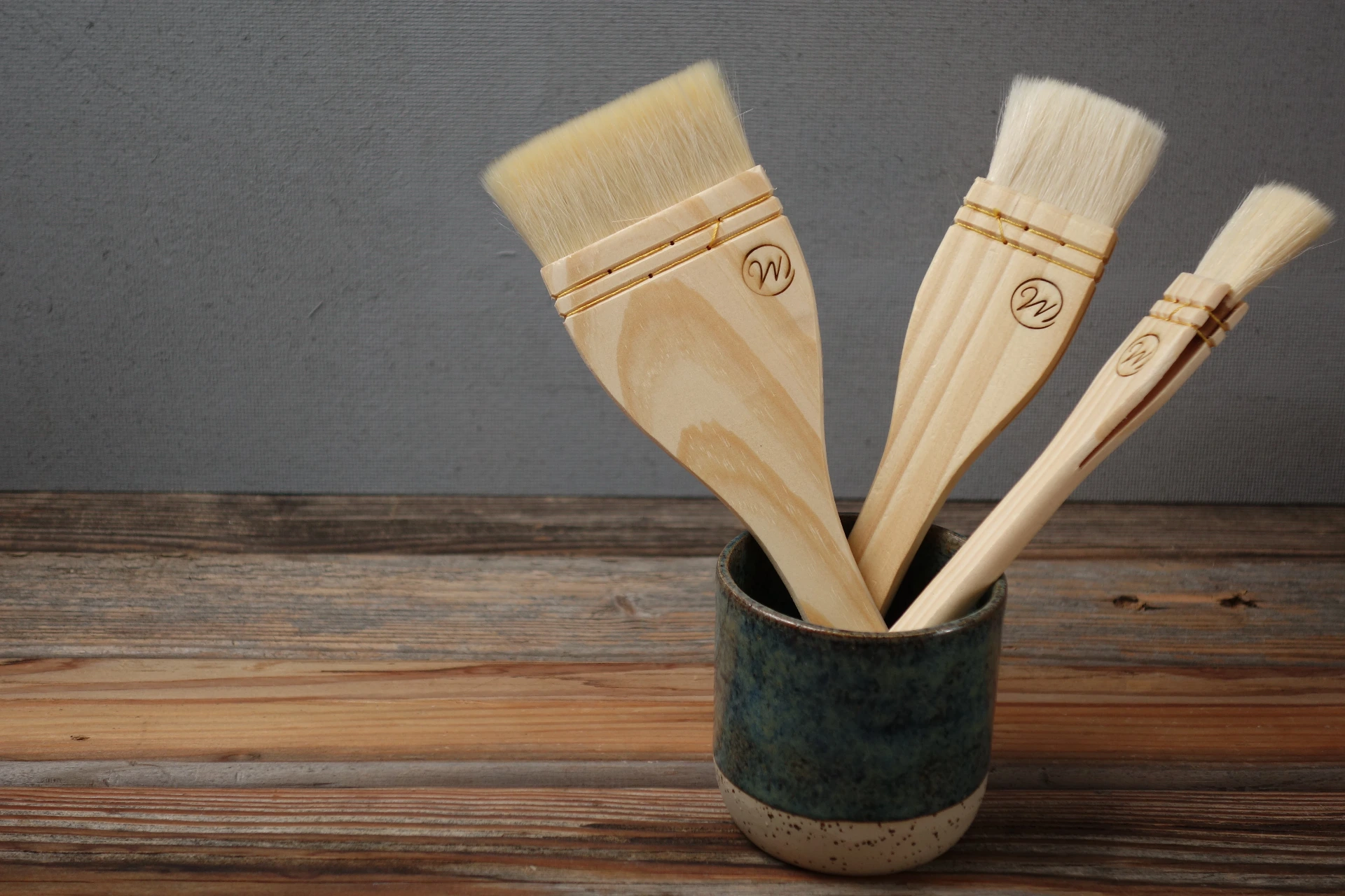 Glasurpinsel - Flächenpinsel 3er Set