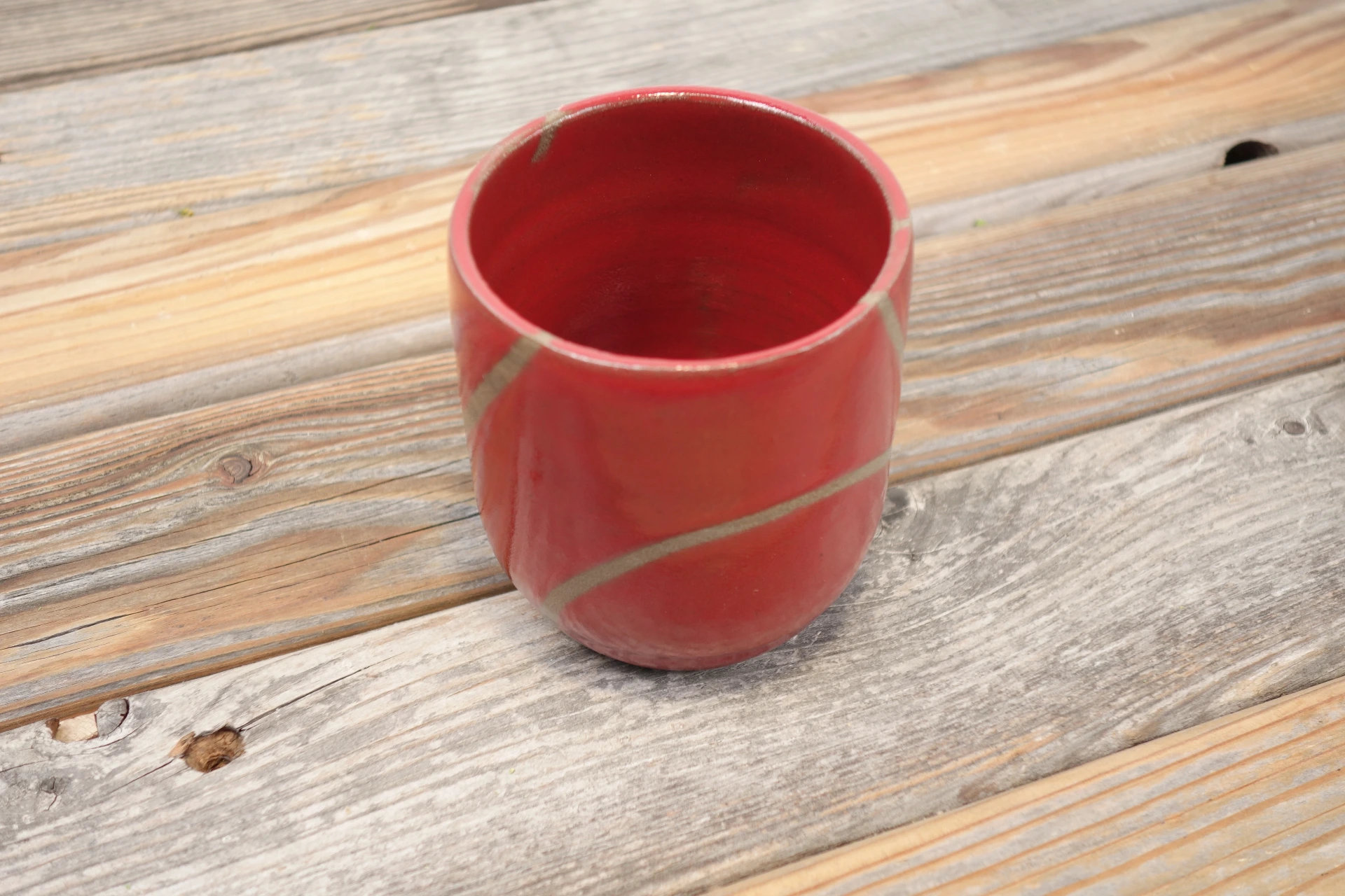 Becher "Lebenslinien" - rot 