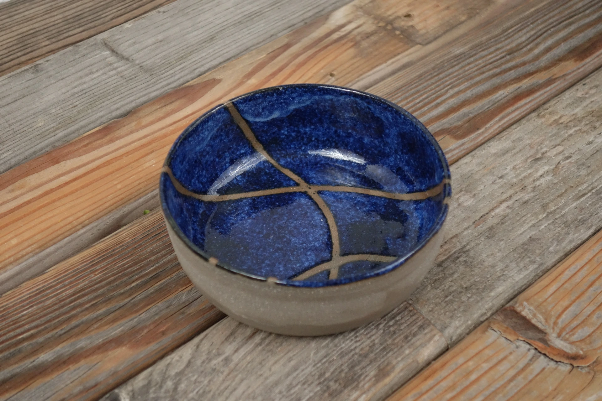 Schale "Lebenslinien" - ozeanblau   